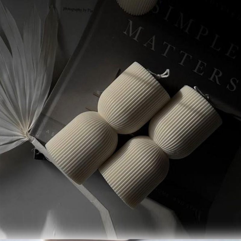 شمع طرح استوانه دو تکه کد 1014