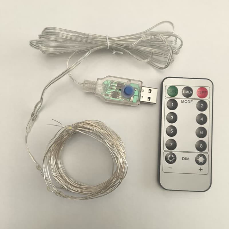 ریسه مفتولی مولتی کالر کنترل دار 5 متری رقص نوردار