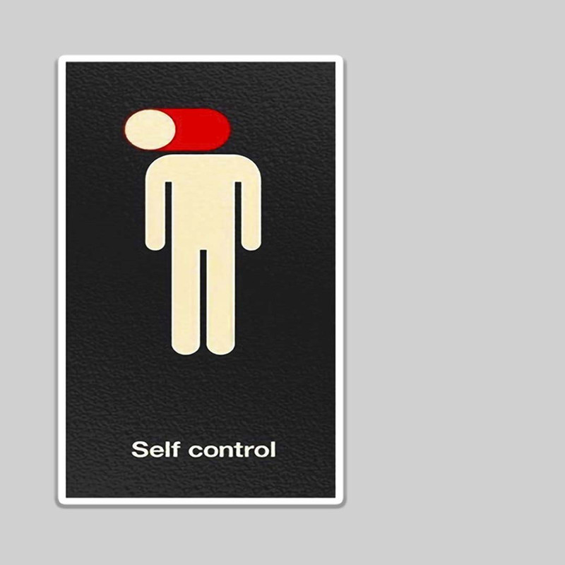 استیکر لپ تاپ طرح self control کد 1760