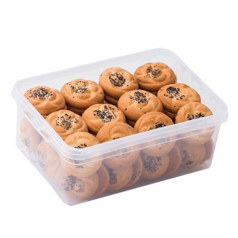 نان برنجی زلفکی جعبه پلاستیکی سنتی یزد  400 گرمی