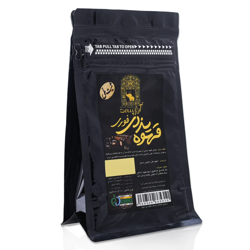 قهوه یزدی فوری پاکتی آریا پسند