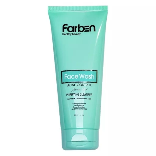 ژل شستشوی صورت فاربن حاوی عصاره چای سبز مخصوص پوست های چرب حجم 200 میل