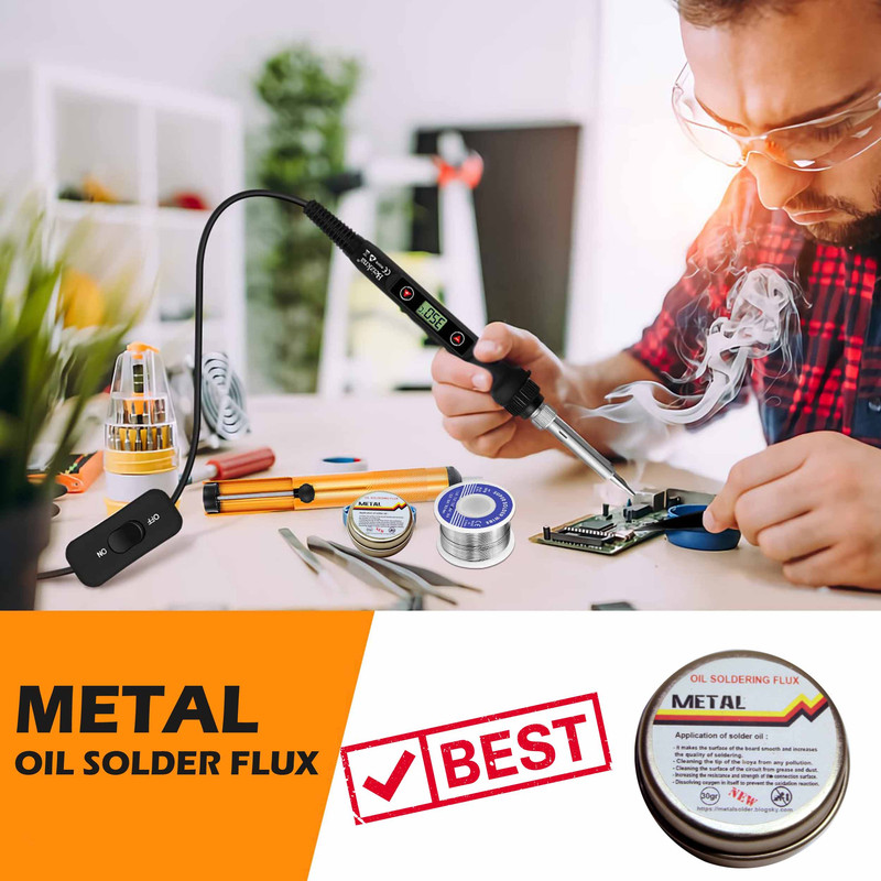 روغن لحیم متال مدل silver وزن 30 گرم