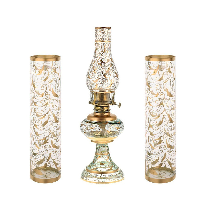 چراغ گرد سوز مدل FDRT500 به همراه گلدان مجموعه 3 عددی