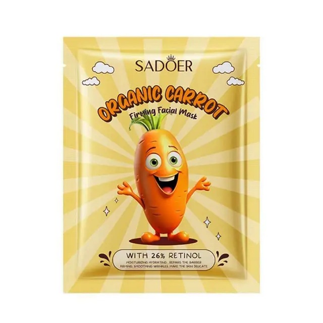 ماسک صورت ورقه ای هویج (سفت کننده)