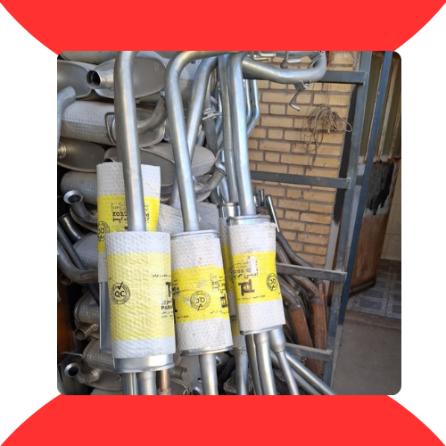 منبع وسط پراید 132یورو چهار برند پارس اگزوز