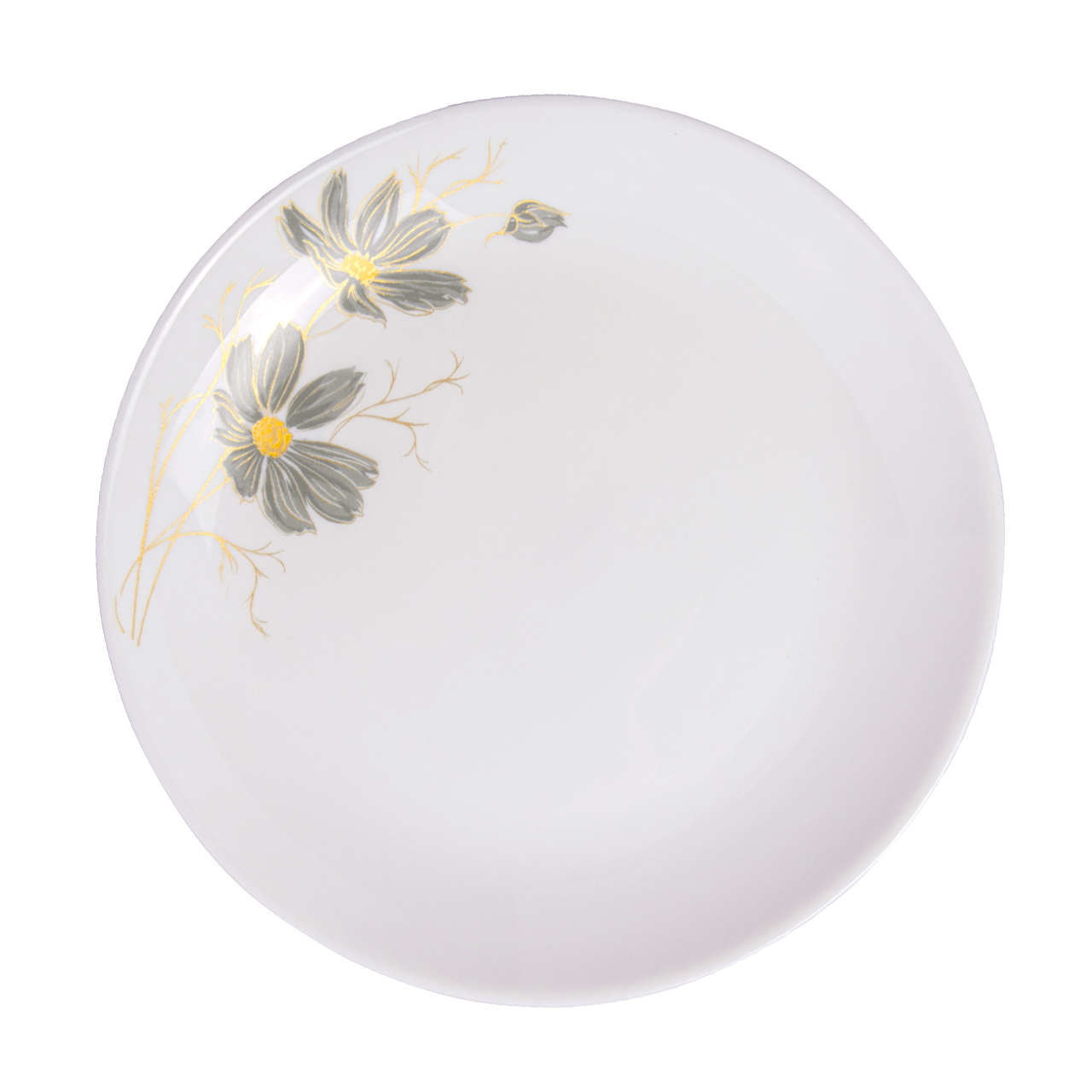 بشقاب تخت 19 سانت شقایق طوسی کد 4058