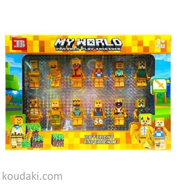 لگو مینی فیگور ماینکرافت 12 عددی (طلایی)