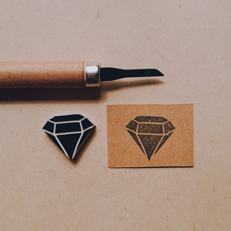 مهر دست ساز الماس برای طراحی بسته بندی و طراحی کاغذ کادو و طراحی پارچه