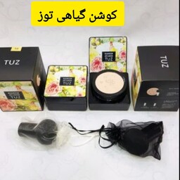 کوشن پنکیک مایع پد دار توزTUZ کوشن گل رز اورجینال توز