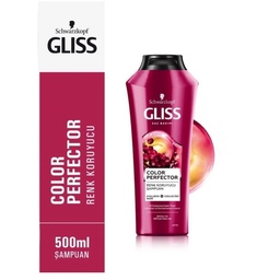 شامپو گلیس محافظت کننده مناسب موهای رنگ شده و دکلره شده دیده 500 میل GLISS 