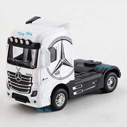 اسباب بازی - ماکت کامیون - کشنده مرسدس بنز آکتروس - Mercedes Benz Actros - فلزی - عقبکش، موزیکال، چراغدار - دارای جعبه