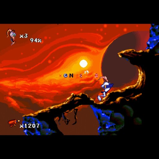 بازی پلی استیشن 1 جیم 2(earthworm Jim 2)