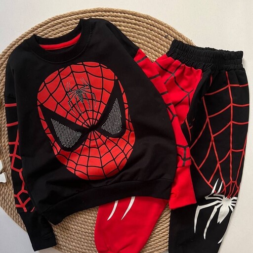 لباس بچه مرد عنکبوتی فینگر دار دورس پنبه کیفیت عالی ترین بازار 