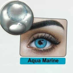 لنز رنگی لاکی لوک شش ماهه آبی aqua marine