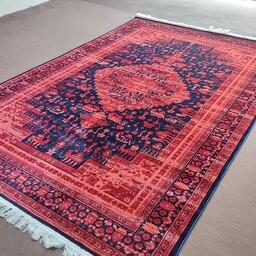 فرش سنتی طرح عشایری بلوچ رنگ لاکی 6متری کد 8