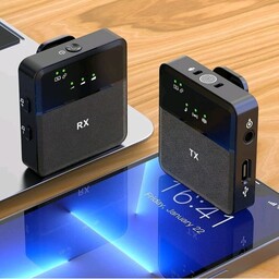 میکروفون یقه ای بی سیم مدل SX9 حرفه ای مناسب گوشی های اندروید و آیفون و دوربین های مختلف