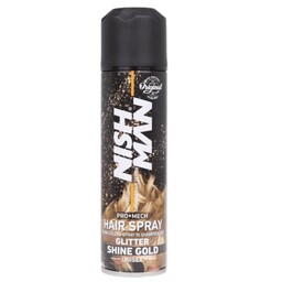 اسپری رنگ مو نیش من (اکلیل طلایی) حجم 150 میلی- NISHMAN Hair color spray (SHINE GOLD) 150 ml