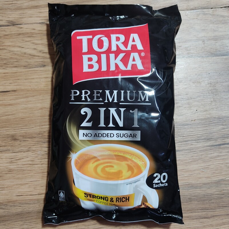 قهوه ترابیکا پرمیوم 2 در 1 بدون شکر 20 ساشه ای