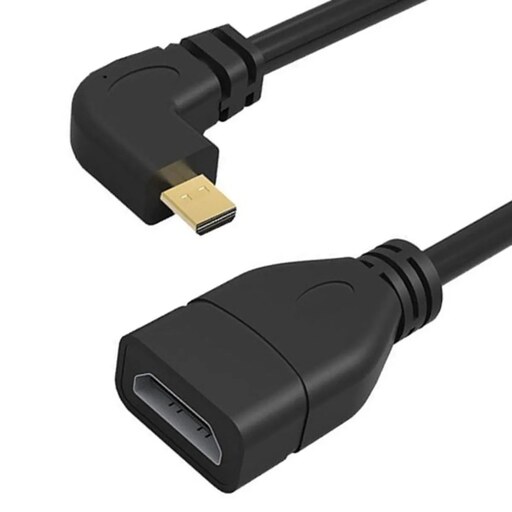 کابل تبدیل Micro HDMI نری به HDMI مادگی 90 درجه