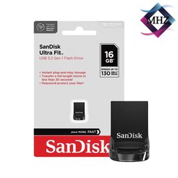 فلش مموری سن دیسک SanDisk مدل Ultra Fit CZ430 ظرفیت 16 گیگابایت