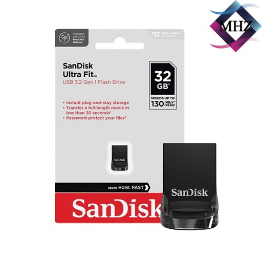 فلش مموری سن دیسک SanDisk مدل Ultra Fit CZ430 ظرفیت 32 گیگابایت