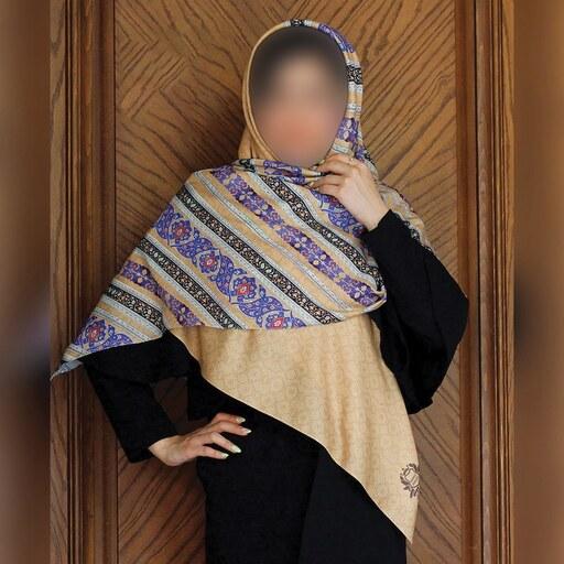 روسری ابریشمی زنانه فابریک مد طرح سنتی کد 7