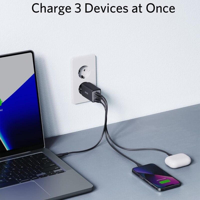 کلکی شارژر موبایل آنکر

شارژر Anker USB C (Nano II 65W) شارژر سریع 3 پورت PPS، 
منبع تغذیه فشرده USB-C برای MacBoo