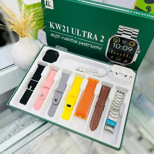 ساعت هوشمند KW21 ultra 2 یک ساعت الترا یک عدد ایرپاد