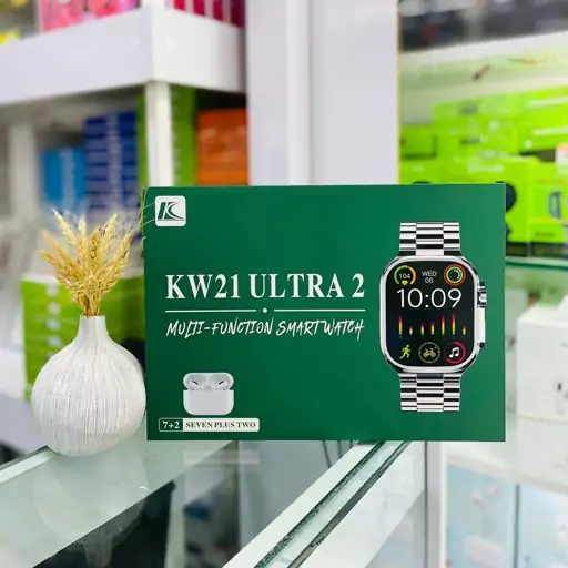 ساعت هوشمند KW21 ultra 2 یک ساعت الترا یک عدد ایرپاد