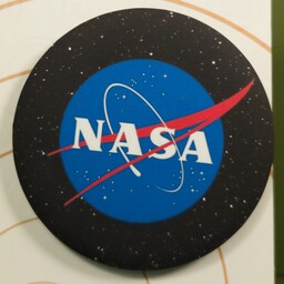 پیکسل مات دایره ای 6 سانتی متر طرح ناسا NASA(طرح مدرن و جدید)