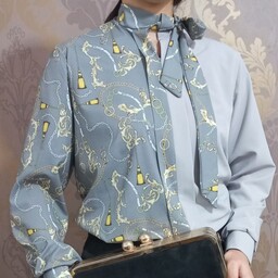 شومیز زنانه یقه کراواتی رنگبندی و سایزبندی .شیک و راحت
