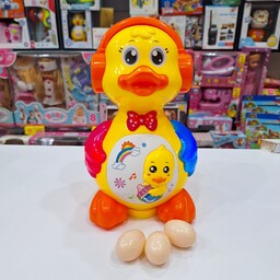 اسباب بازی اردک تخمگذار موزیکال 20 سانتیمتر 0619
