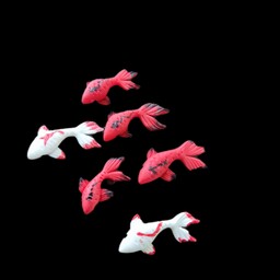 ماهی خمیری ویژه  کار در رزین اپوکسی  مجموعه 6عددی (سفید قرمز)