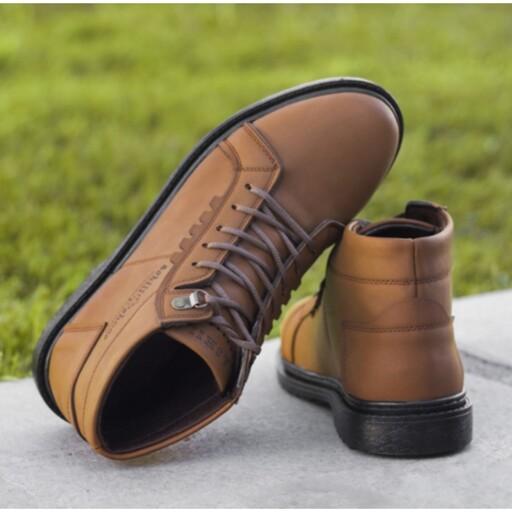 کفش طبی  مردانه ساقدار  نیم بوت  رویه  چرم قالب استاندارد  سایز  40  الی 44 با ارسال رایگان  محصول پامشاپ عرضه در باسلام