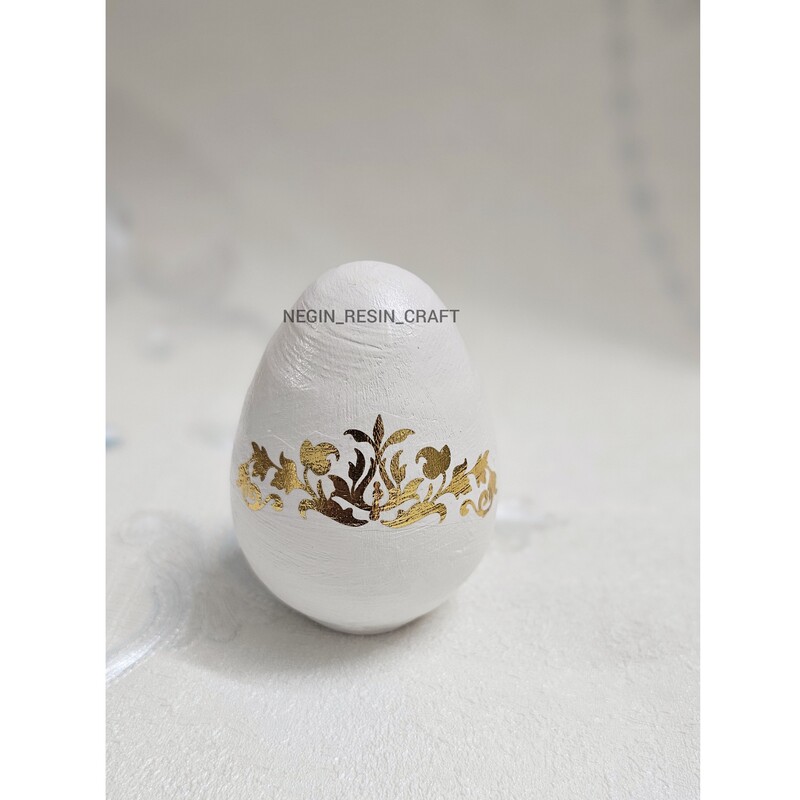 تخم مرغ رنگی سفالی عید تاج طلایی هفت سین نوروز 1403