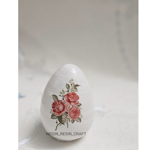 تخم مرغ رنگی سفالی عید گل رز هفت سین نوروز 1403