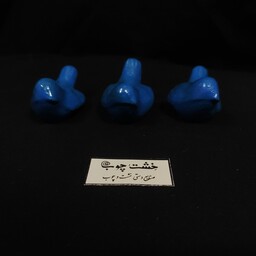 مجسمه پرنده  مدل گنجشگک آبی  مجموعه سه عددی 