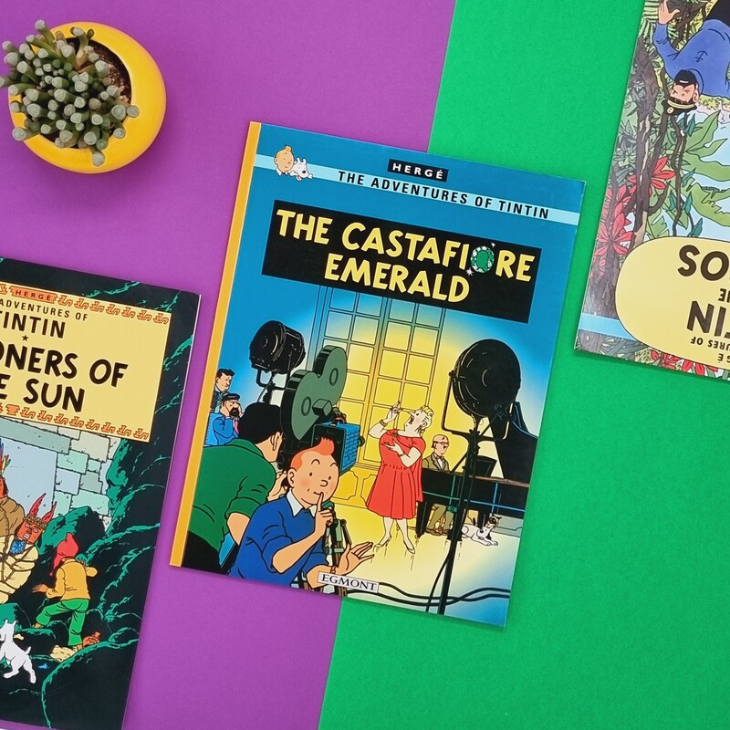 کتاب ماجراهای تن تن و میلو، جواهرات کاستافیوره  (The Adventures of Tin Tin The Castafiore Emerald) زبان انگلیسی،Tintin