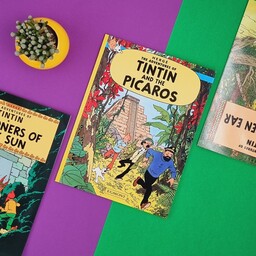 کتاب ماجراهای تن تن و میلو، تن تن و پیکاروس (The Adventures of Tin Tin، Tin Tin and Picaros ) زبان انگلیسی،کمیک