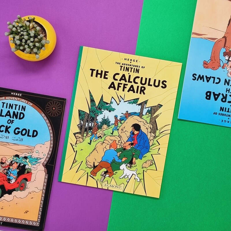 کتاب ماجراهای تن تن و میلو، ماجرای تورنسل (The Adventures of Tin Tin The Calculus Affair) زبان انگلیسی، Comic Tintin