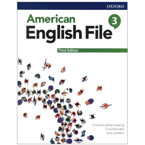 کتاب  American English File 3 3rd Edition،قطع رحلی،(امریکن اینگلیش فایل سه ویرایش سوم)، با کتاب کار و CD، زبان انگلیسی 