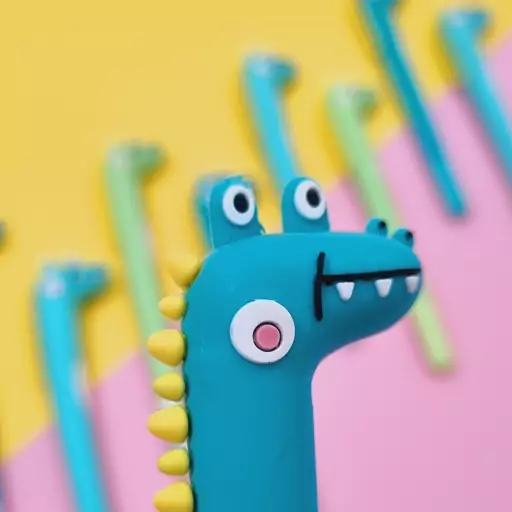 روان نویس سیلیکونی فانتزی مدل دایناسور (Dinosaur Silicone Pen)