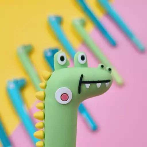 روان نویس سیلیکونی فانتزی مدل دایناسور (Dinosaur Silicone Pen)