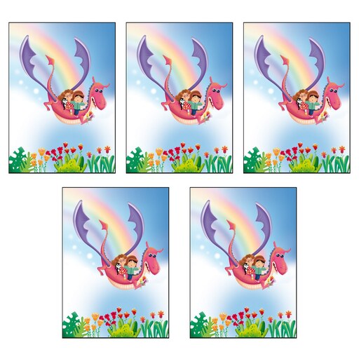 دفتر نقاشی 20 برگ رحلی طرح اژدها - به همراه بازی - انتشارات کتاب باز - مجموعه 10 عددی - بهترین هدیه و عیدی