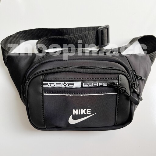 کیف کمری و بادی بگ زنانه و مردانه طرح Nike پارچه دیبا خارجی 4 زیپ 