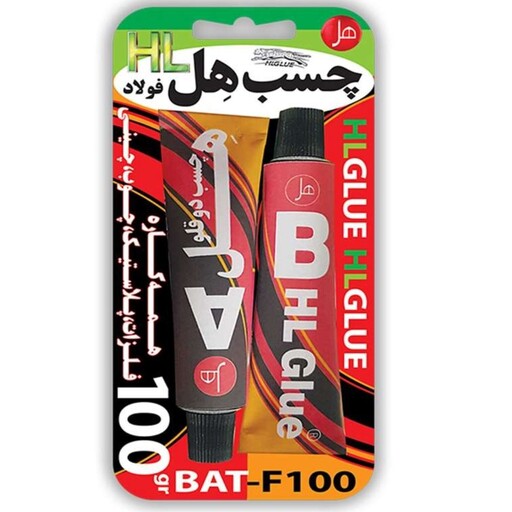 چسب دوقلو هل فولادی BAT F100