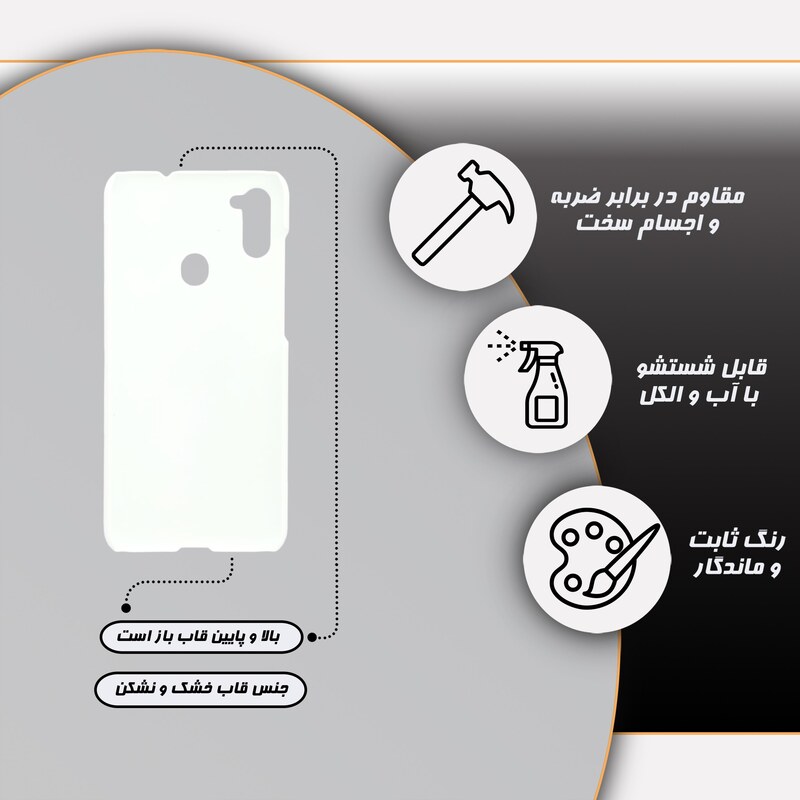 کاور گارد قاب فانتزی مدل 5250 مناسب برای گوشی موبایل سامسونگ Galaxy A11