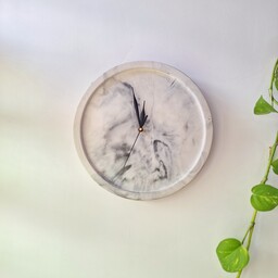 ساعت دیواری بتنی ، ساخته شده از پودر سنگ مصنوعی در طرح و رنگ دلخواه شما 