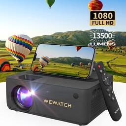 ویدیوپروژکتور WEWATCH V10 pro کیفیت 1080p و 13500لومن 